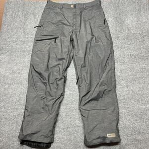 Pulse Snow Pants Mens XL Gray Insulated Ski Snowboard Zip Pockets Fleece Lined
